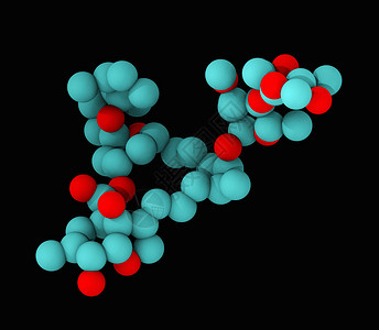 球菌素分子模型背景