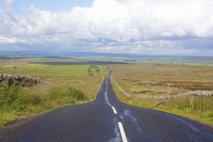 农村道路的减少前景联合王国坎布里亚图片