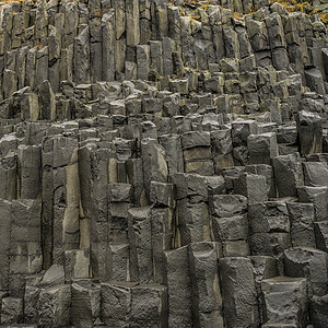 冰岛维克火山岩层图片
