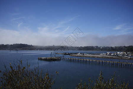 美国加利福尼亚州码头和海岸的景象图片