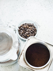 咖啡豆和咖啡粉
图片