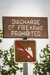禁止使用枪支的标志图片