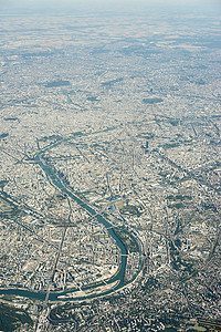 法国巴黎空中视角图片