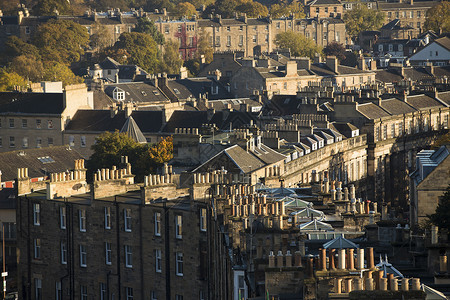 苏格兰爱丁堡城市背景图片