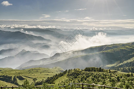 青海省黄南川金加坎布拉森林公园背景