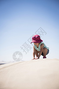 美国犹他州小撒哈拉沙漠里的小婴儿图片