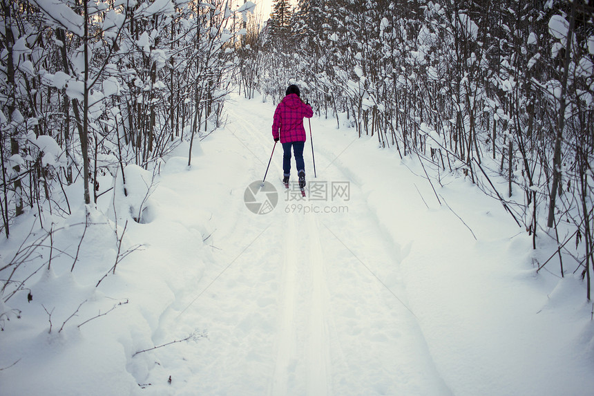 少女滑雪俄罗斯丘索沃图片