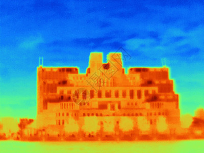英国伦敦大楼外墙热像照片图片