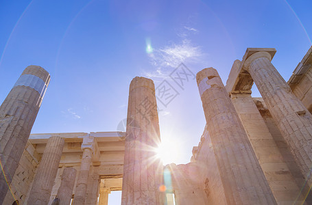 雅典奥林匹亚宙斯神庙高清图片