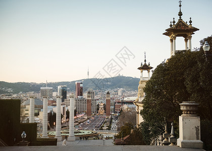与西班牙巴塞罗那卡斯达广场的城景观图片