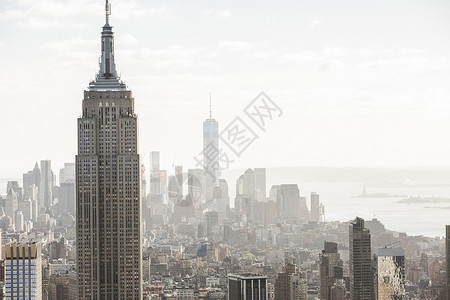 美国纽约州市帝国大厦背景图片