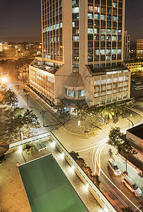 内罗毕市中心现代建筑晚上肯尼亚非洲内罗毕地区图片