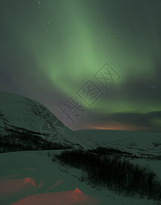 挪威芬马克极地之夜的极光图片