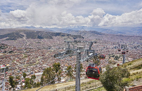 缆车南美洲玻利维亚拉巴斯图片