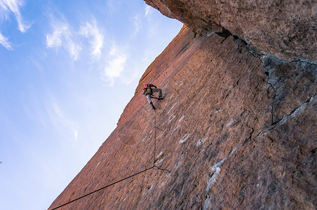 美国俄勒冈州史密斯洛克立公园人岩攀高清图片