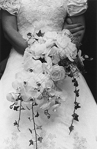 带花束的新娘图片
