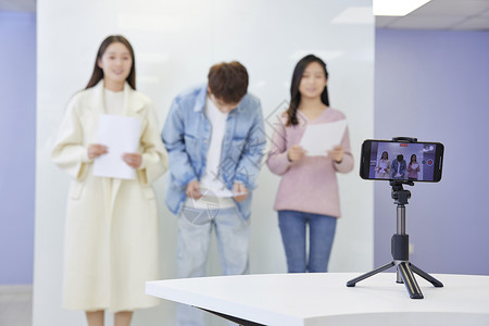 模拟电视艺考学生模拟艺术考试表演背景
