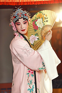 京剧国粹花旦角色跳舞动作背景图片