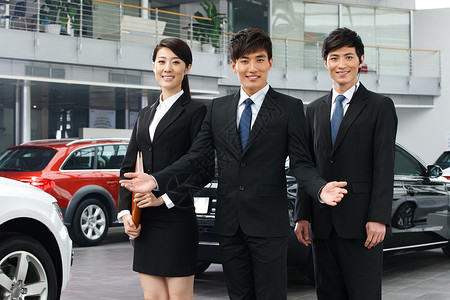商业活动汽车销售人员高清图片