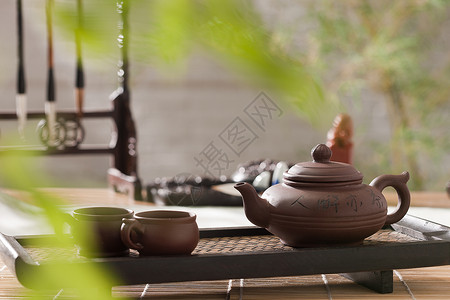 桌面小元素亚洲东亚茶杯茶具背景