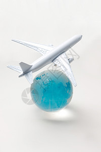 透明飞机素材纯净飞机地球背景
