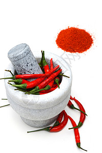 红辣椒研磨食品高清图片