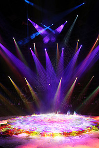 光束效果摄影夜总会剧场剧院内舞台与灯光背景