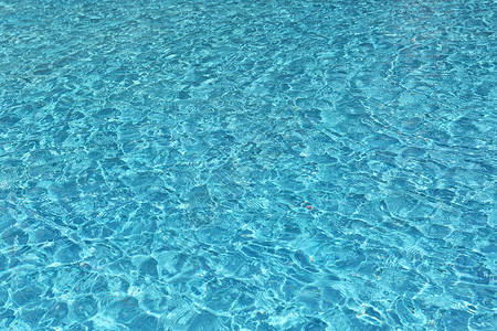 蓝色水池清澈蓝色的泳池背景