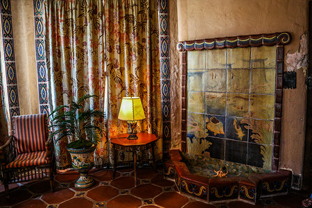 古董画家居华丽的艺术品居室背景
