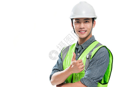 戴安全帽建筑师戴着安全帽的工程师背景