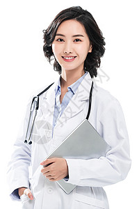 工作人员肖像青年女医生肖像背景