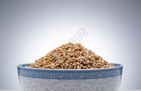 一碗燕麦米背景图片