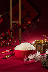 元素黄金美味传统特色米饭图片