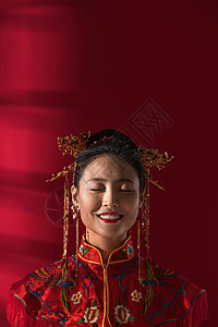 漂亮的中式新娘图片