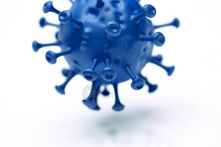 蓝色微生物病毒静物创意图片背景