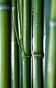 亚洲枝生长竹子图片