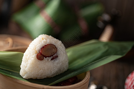 红枣米饭端午新鲜红枣粽子背景