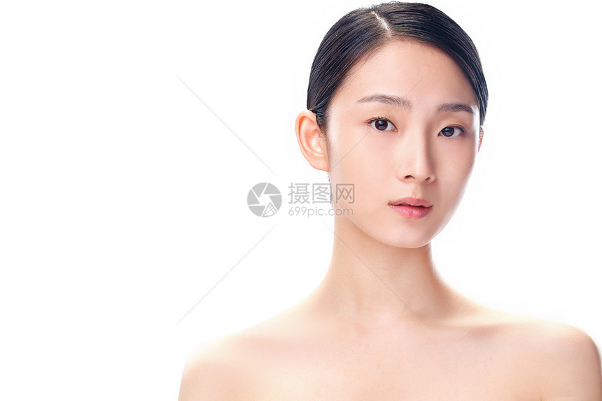 气质美女妆面肖像图片