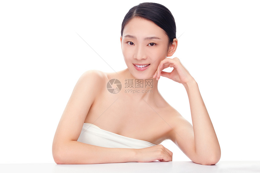 20多岁完美脸美女肖像图片