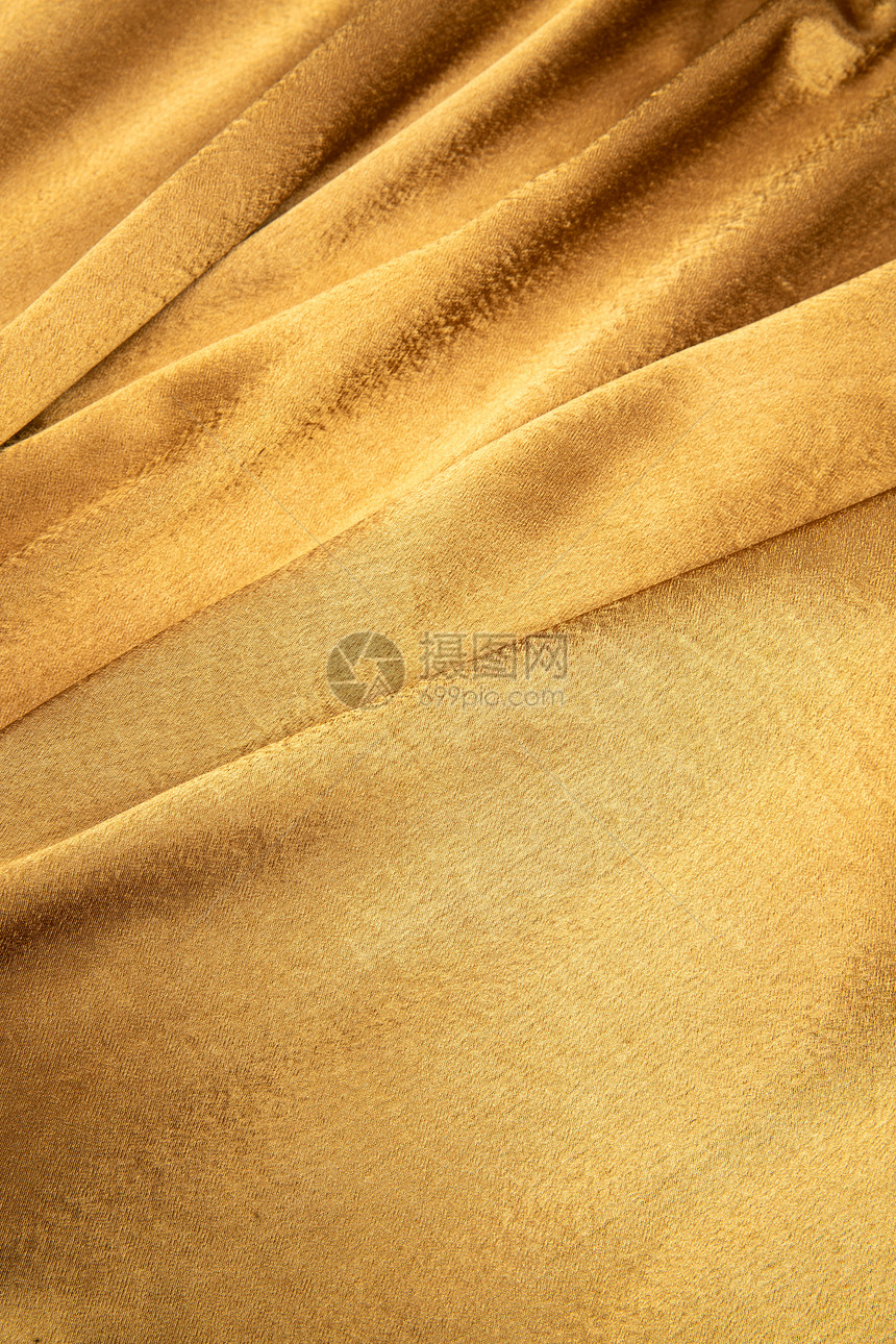 纺织品华丽的品质金色丝绸图片