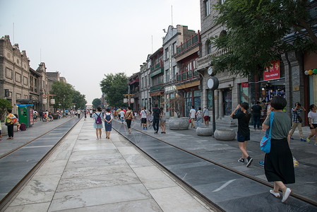 白昼建筑历史北京前门大街图片