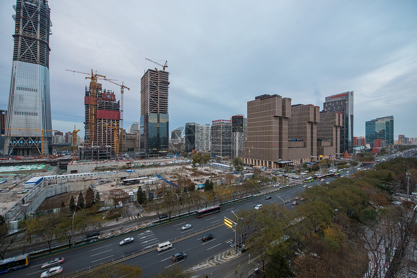 城市CBD的摩天大楼景象图片