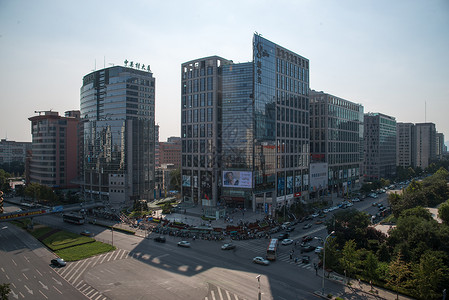 十字塔瓦斯科州北京城市交通背景