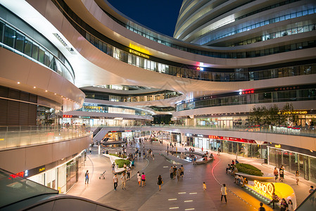 中国地标手机海报配图北京银河SOHO背景