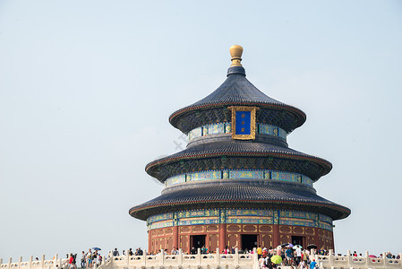 圆柱台阶北京天坛公园背景