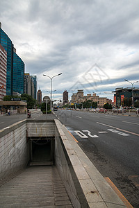 地下通道路北京银河SOHO的内部场景背景
