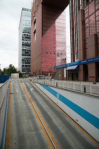 城市道路场景北京银河SOHO的内部场景背景