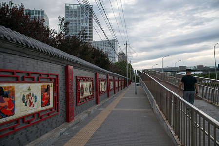 北京的城市街道和高楼图片