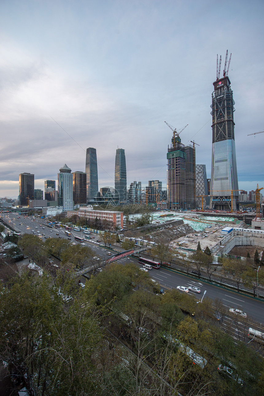 北京市区的城市建筑和高楼图片