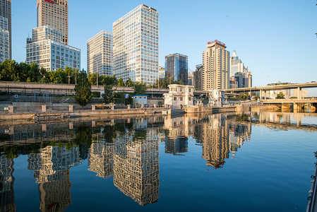 北京市区的城市建筑和高楼高清图片